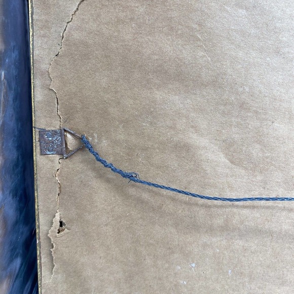 Vtg Framed Crewel Wall Hanging Isaiah 11:6-7 Biblical Large Finished Embroidery - Picture 11 of 16